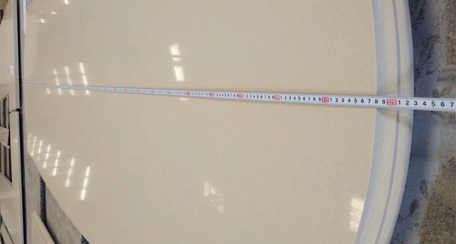 Factory Supplied Quartz Stone Commercial Bathroom Sink Countertop Made In