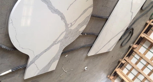 Man Made Quartz Stone for Kitchen Countertop