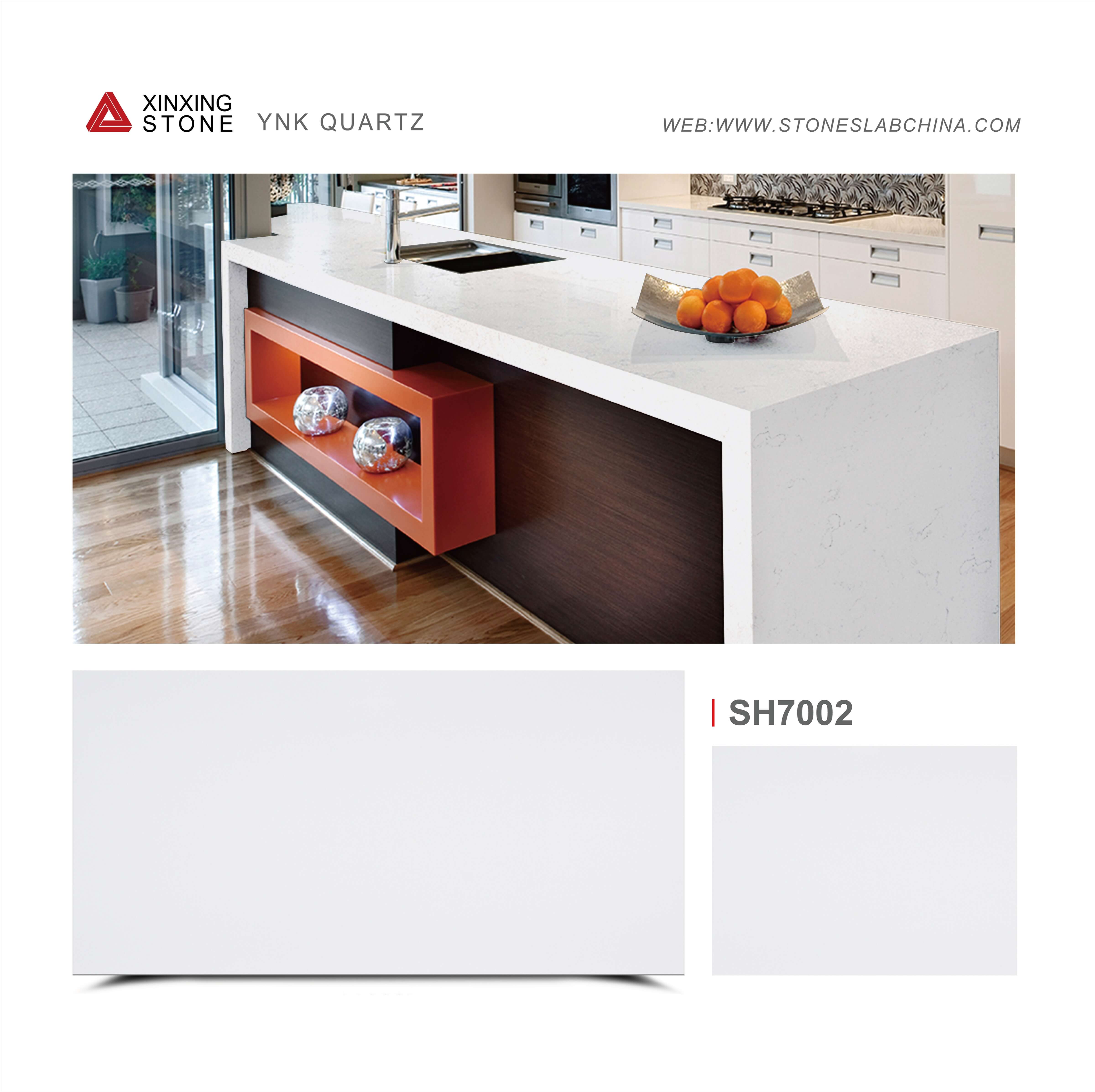 High Quality Pure White Artificial Quartz Slabs For Table Top